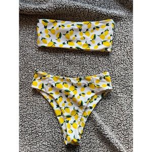 Lemon print bikini